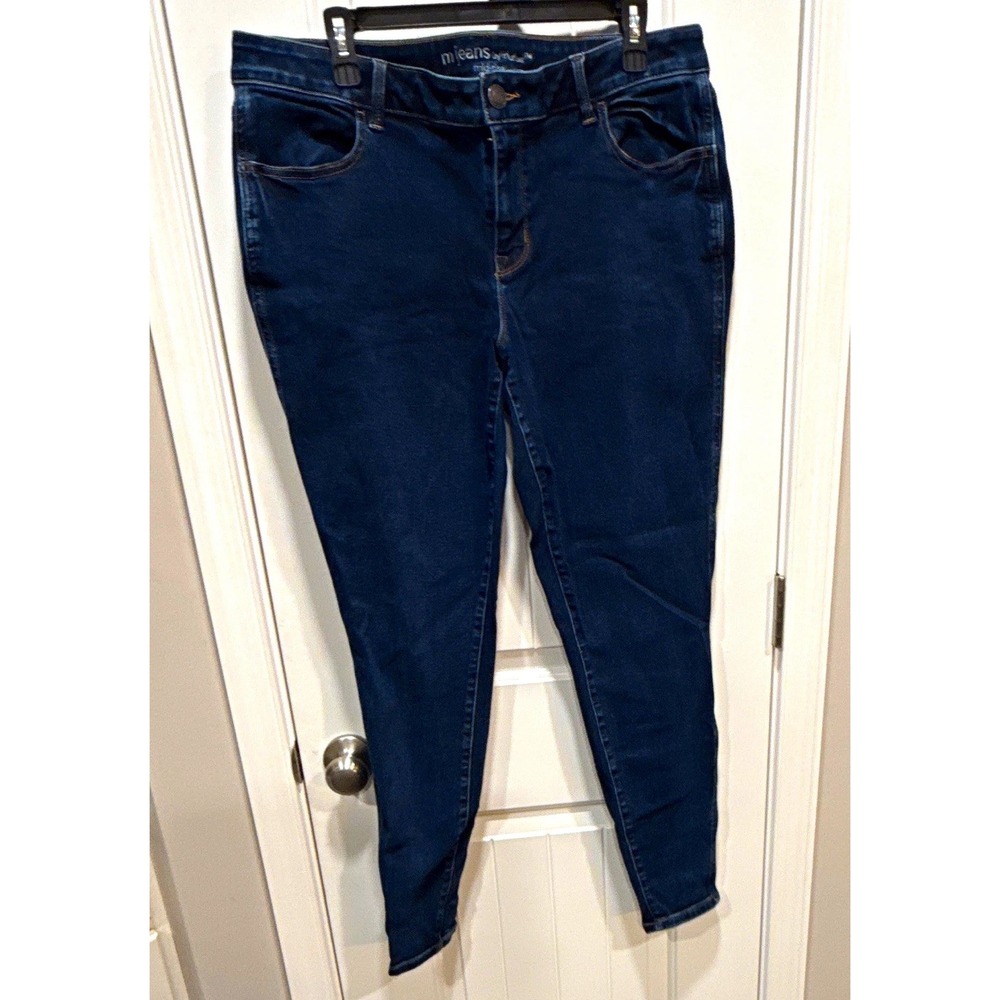 Maurices Jeans Mid-Rise Dark Wash Skinny Stretch 5-Pocket Tall XL